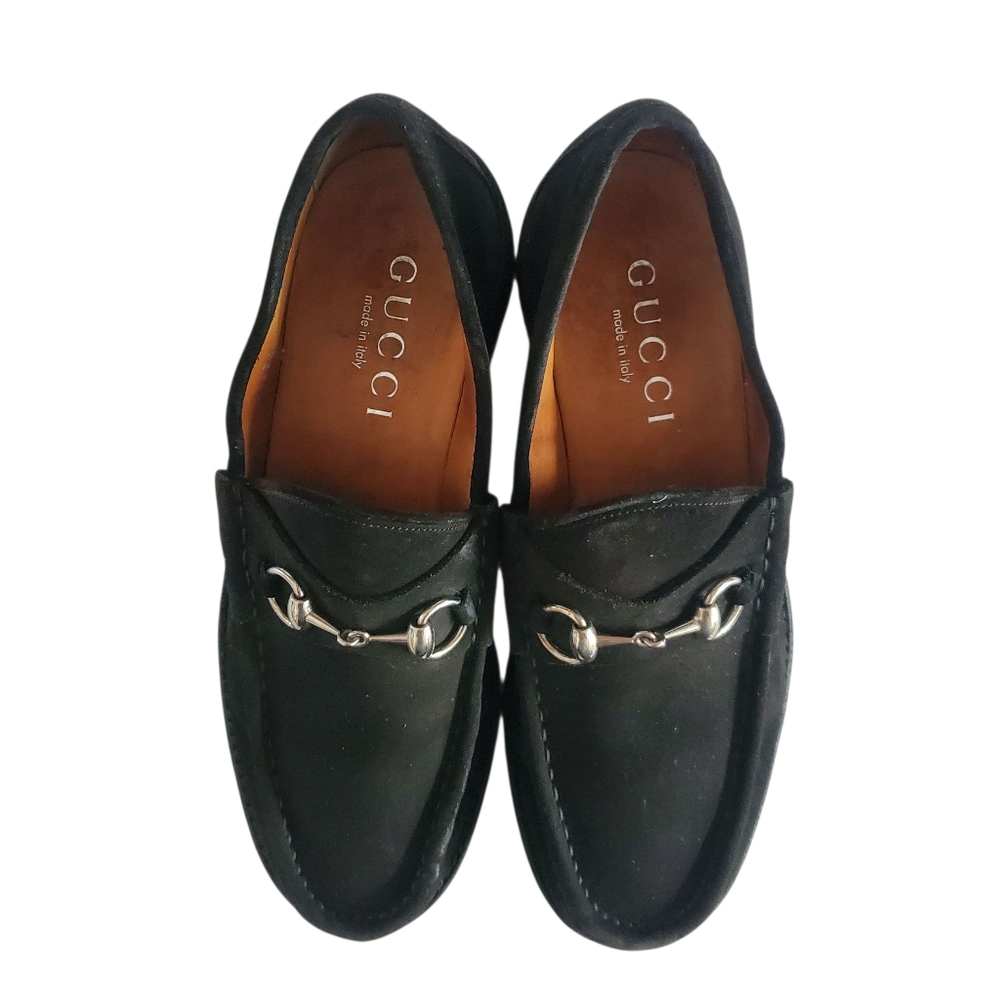 Gucci Black Loafers with Silver Accents - Picture 4 of 14